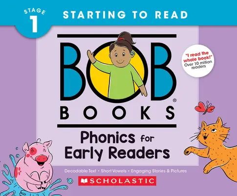 Bob Books - Phonics for Early Readers (Fonika pre malých čitateľov), tvrdá väzba, od 4 rokov, materská škola - Bob Books - Phonics for Early Readers Hardcover Bind-Up Phonics, Ages 4 and Up, Kindergarten
