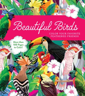 Krásne vtáky: Vyfarbi si svojich obľúbených operených priateľov - viac ako 100 strán na vyfarbenie! - Beautiful Birds: Color Your Favorite Feathered Friends - More Than 100 Pages to Color!