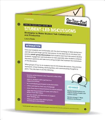 Sprievodca po diskusiách vedených študentmi na vlastnej koži (The On-Your-Feet Guide to Student-Led Discussions): Stratégie, ako dosiahnuť, aby diskusie študentov boli kolaboratívne a produktívne - The On-Your-Feet Guide to Student-Led Discussions: Strategies to Make Student Talk Collaborative and Productive
