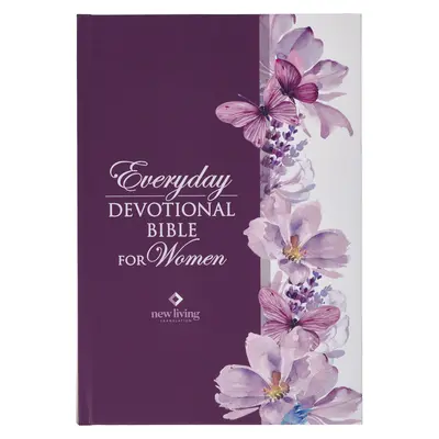 NLT Svätá Biblia na každý deň pre ženy New Living Translation, fialová kvetinová potlač - NLT Holy Bible Everyday Devotional Bible for Women New Living Translation, Purple Floral Printed