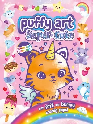 Super rozkošný púhy umenie: Knižka na vyfarbovanie na dotyk a hmat - Super Cute Puffy Art: Touch and Feel Coloring Book