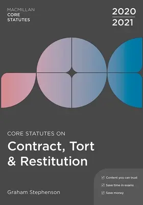 Základné zákony o zmluvách, deliktoch a náhrade škody 2020-21 - Core Statutes on Contract, Tort & Restitution 2020-21